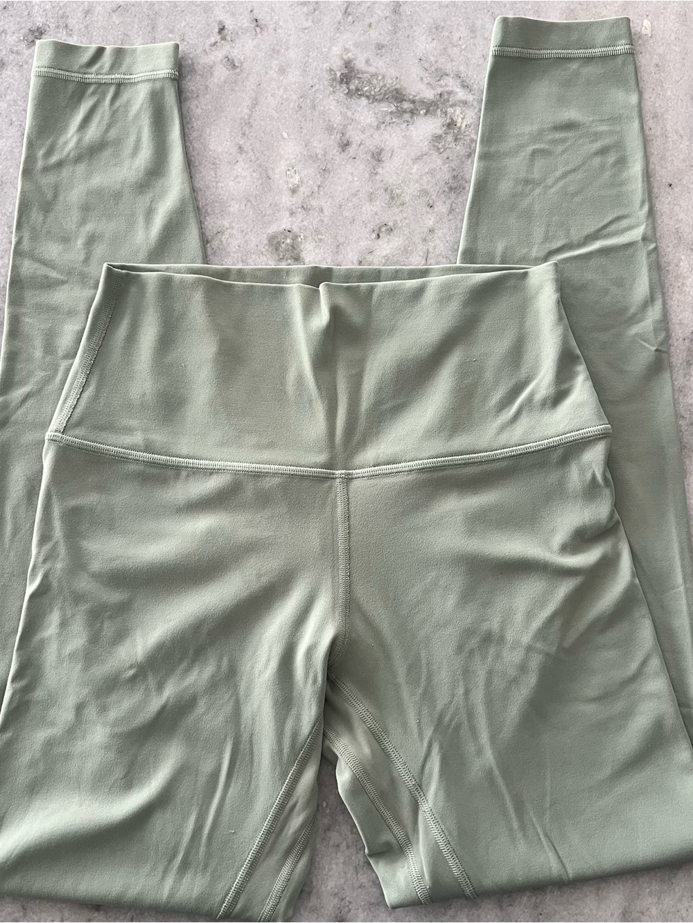 High-Waist Sage Green Lululemon Leggings